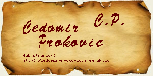 Čedomir Proković vizit kartica